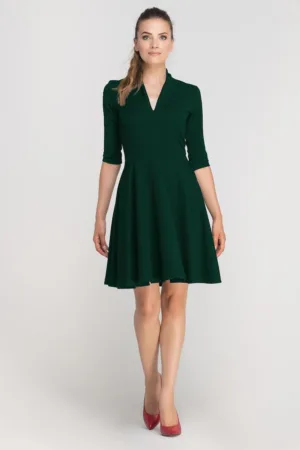 Rochie cu maneci 3/4 si croiala in A