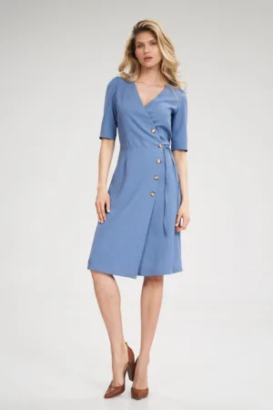 Rochie cu maneci scurte - poliester