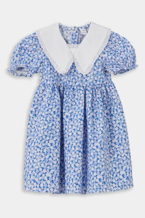 Rochie cu maneci scurte si imprimeu floral