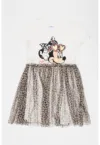 Rochie cu model 2 in 1 - Minnie Mouse si animal print