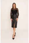Rochie cu model 2 in 1 si garnituri din dantela Myra