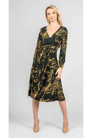 Rochie cu model abstract - 42