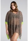 Rochie cu model animal print - pentru plaja