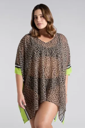 Rochie cu model animal print - pentru plaja