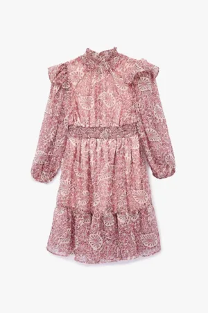 Rochie cu model - guler si volane