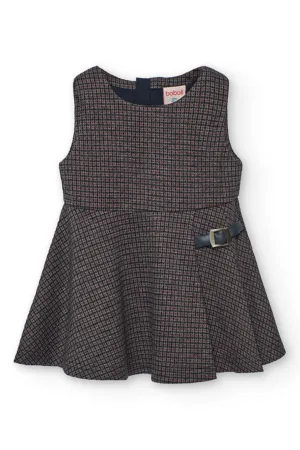 Rochie cu model in carouri - fara maneci