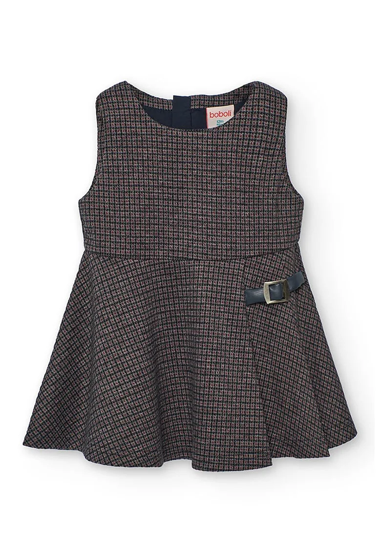 Rochie cu model in carouri - fara maneci