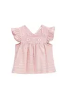 Rochie cu model in carouri si detalii cu flori