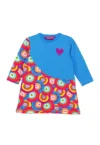Rochie cu model  - maneci lungi si inima din paiete