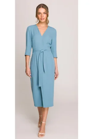 Rochie cu model petrecut - Albastru-