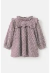 Rochie cu model si detaliu cu volane