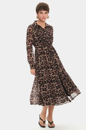 Rochie cu model si slit frontal