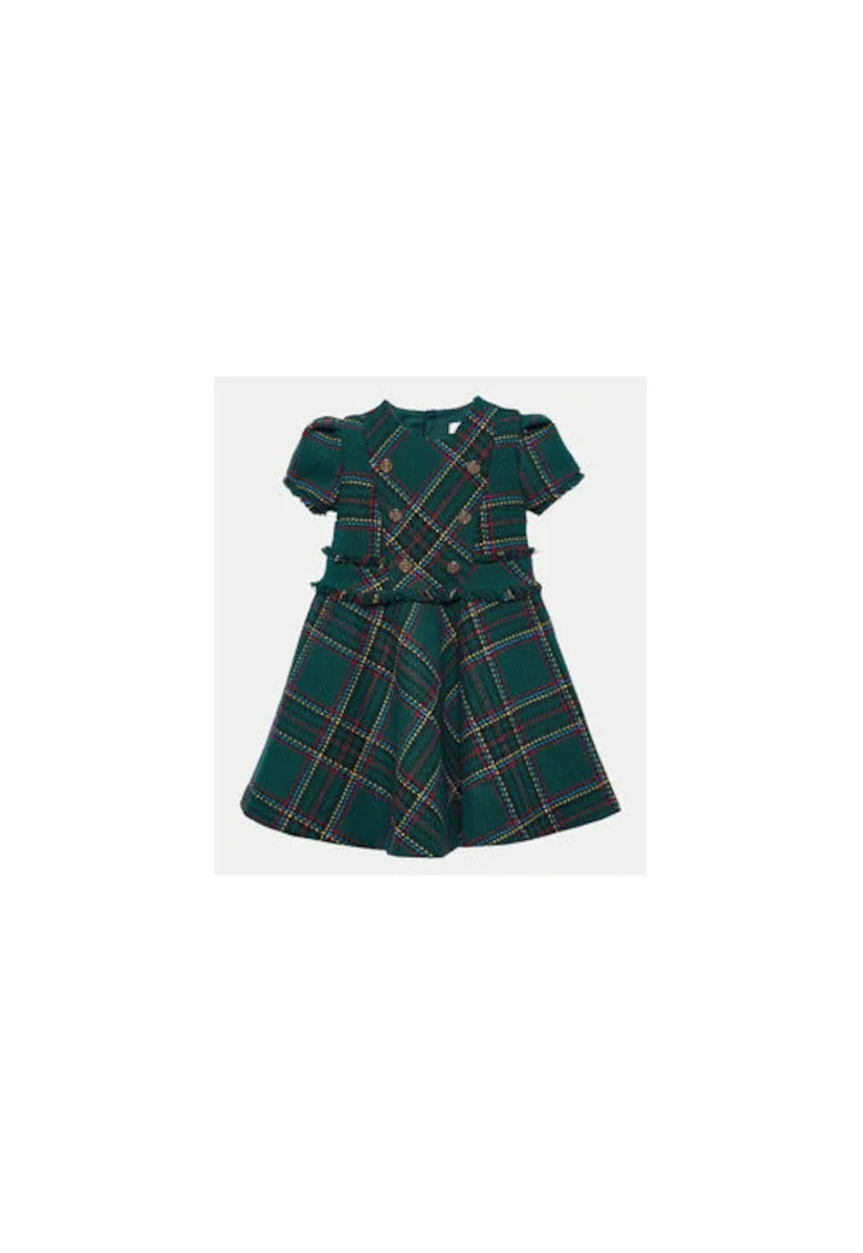 Rochie cu model tartan - in A