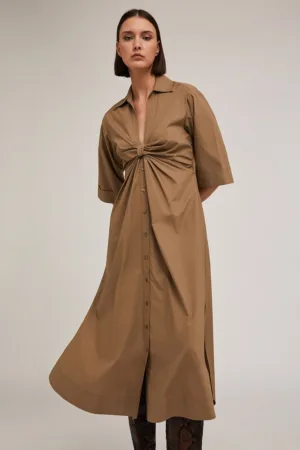 Rochie cu nod frontal