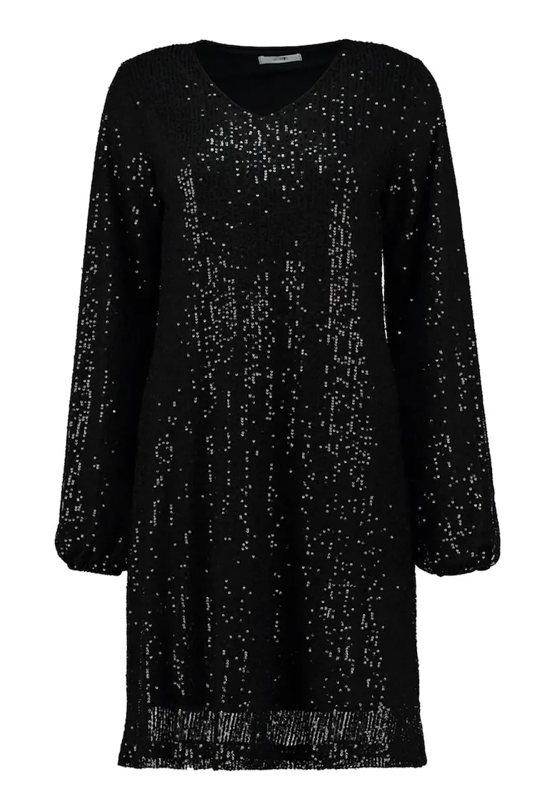 Rochie cu paiete cu maneci lungi