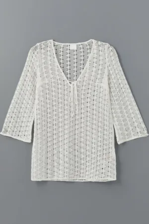 Rochie cu perforatii - pentru plaja