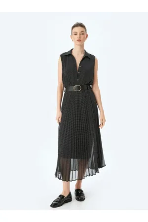 Rochie cu pliuri si buline