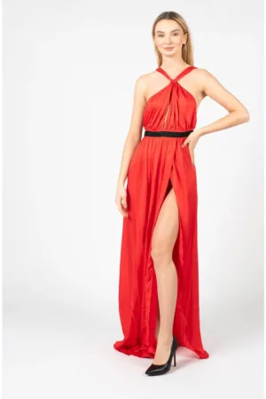 Rochie cu slit adanc - 44