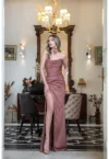 Rochie cu slit lateral - fara maneci Eli