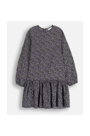 Rochie cu talia cazuta si imprimeu floral