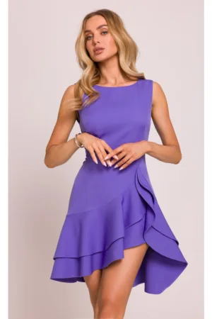 Rochie cu volane - Violet deschis -