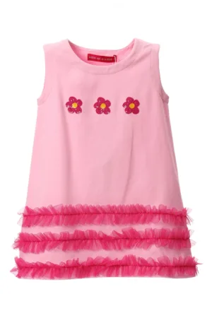Rochie cu volane din tul - fara maneci