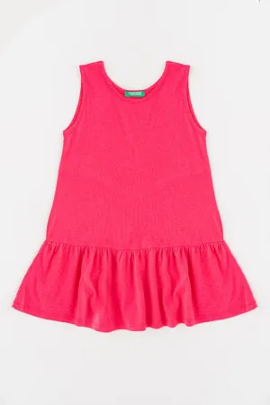 Rochie cu volane in partea inferioara - fara maneci