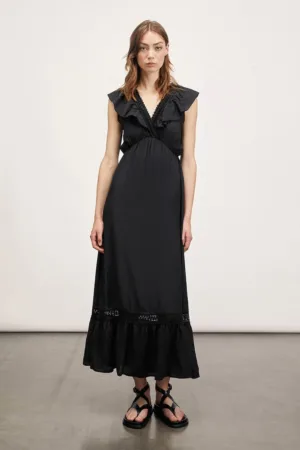 Rochie cu volane si perforatii