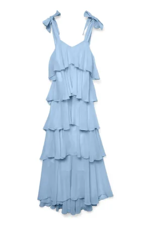 Rochie dama 10331377 - Poliester - Albastru deschis