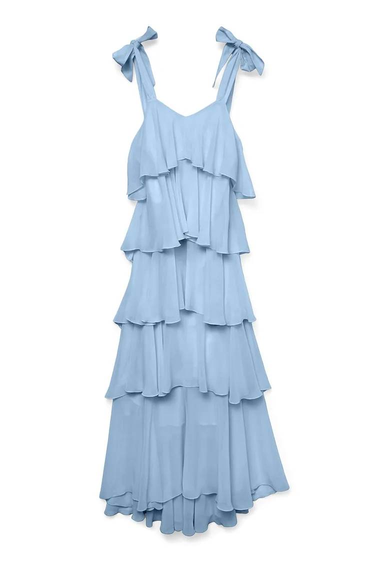 Rochie dama 10331377 - Poliester - Albastru deschis