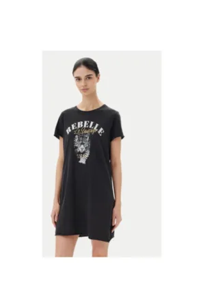 Rochie dama 15232549 - Bumbac organic - Negru