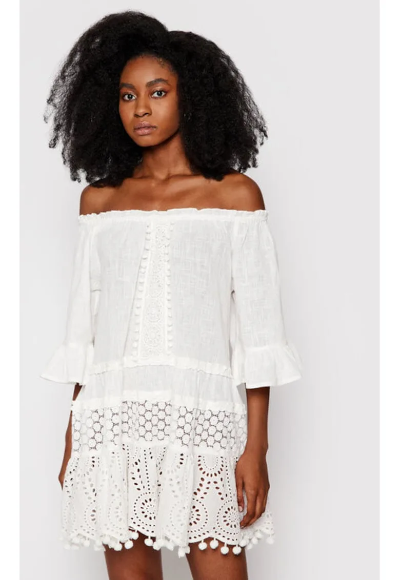 Rochie dama - 208056892 - Bumbac - Alb