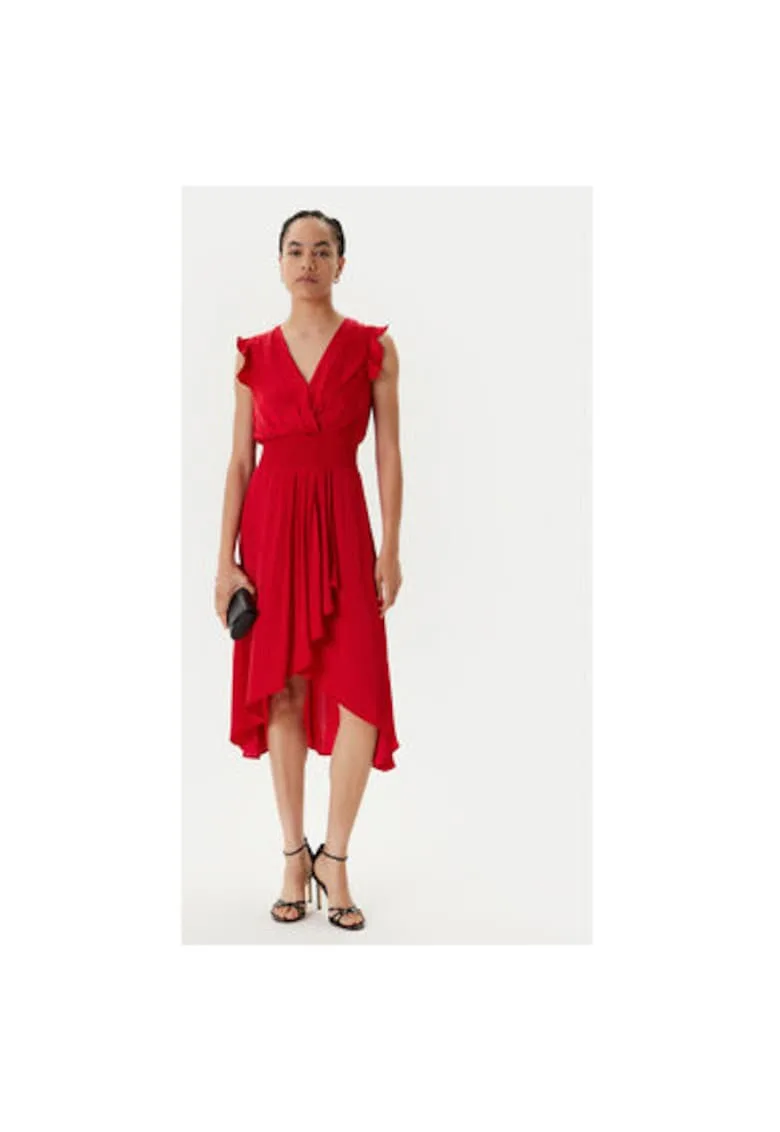 Rochie dama 222-RWALLY - Poliester - Rosu