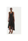Rochie dama  251-RORLA - Poliester/Poliester reciclat - Negru
