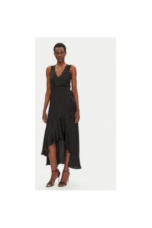 Rochie dama  251-RORLA - Poliester/Poliester reciclat - Negru