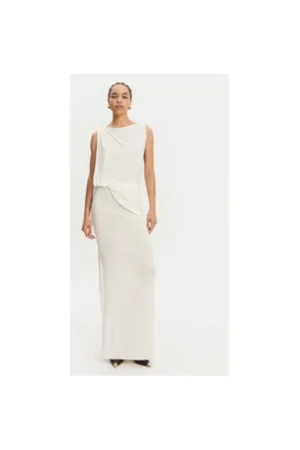 Rochie dama  25E251DR2302381 - Viscoza/Poliester - Alb