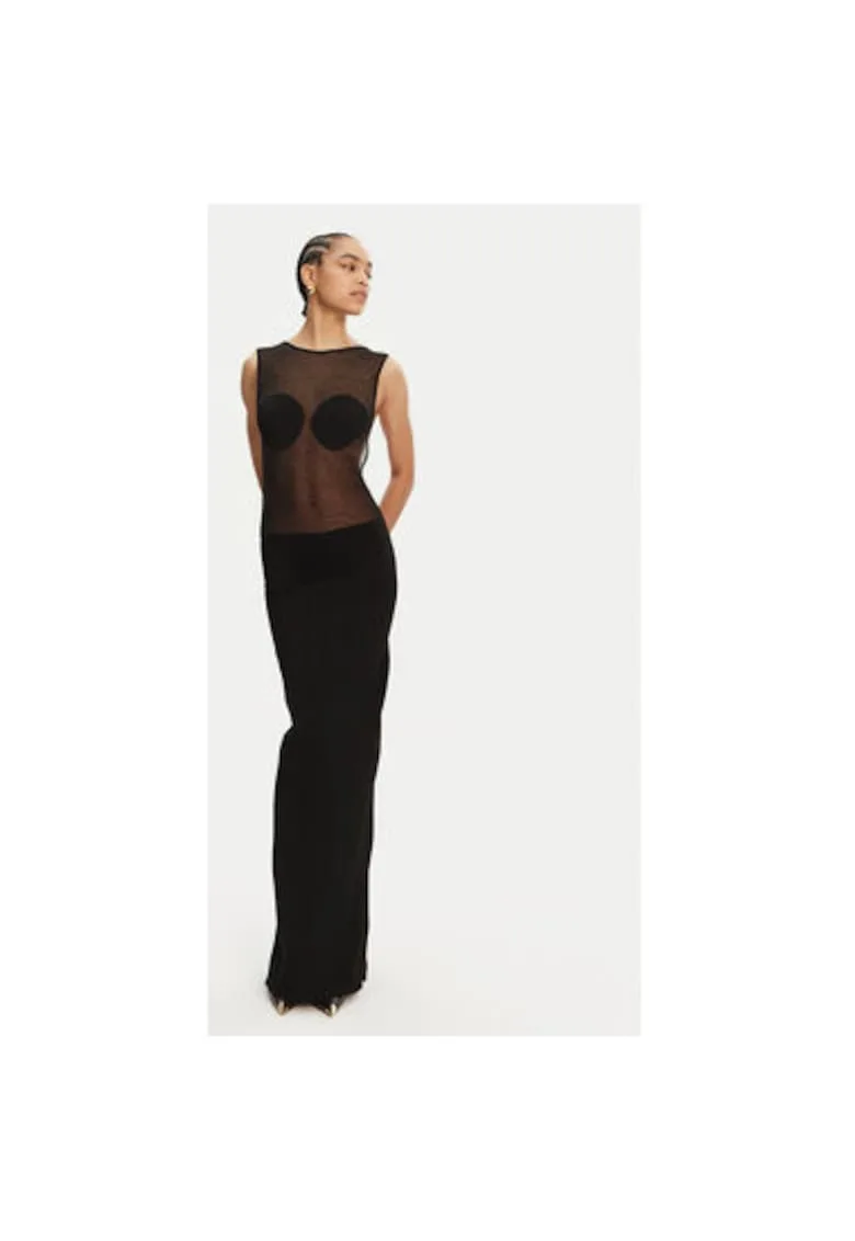 Rochie dama 25E251KN5922434 - Viscoza/Poliester - Negru