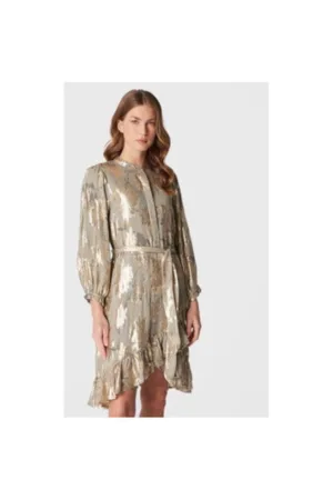 Rochie dama - 300874936 - Viscoza/Fibre metalice - 36 EU - Verde