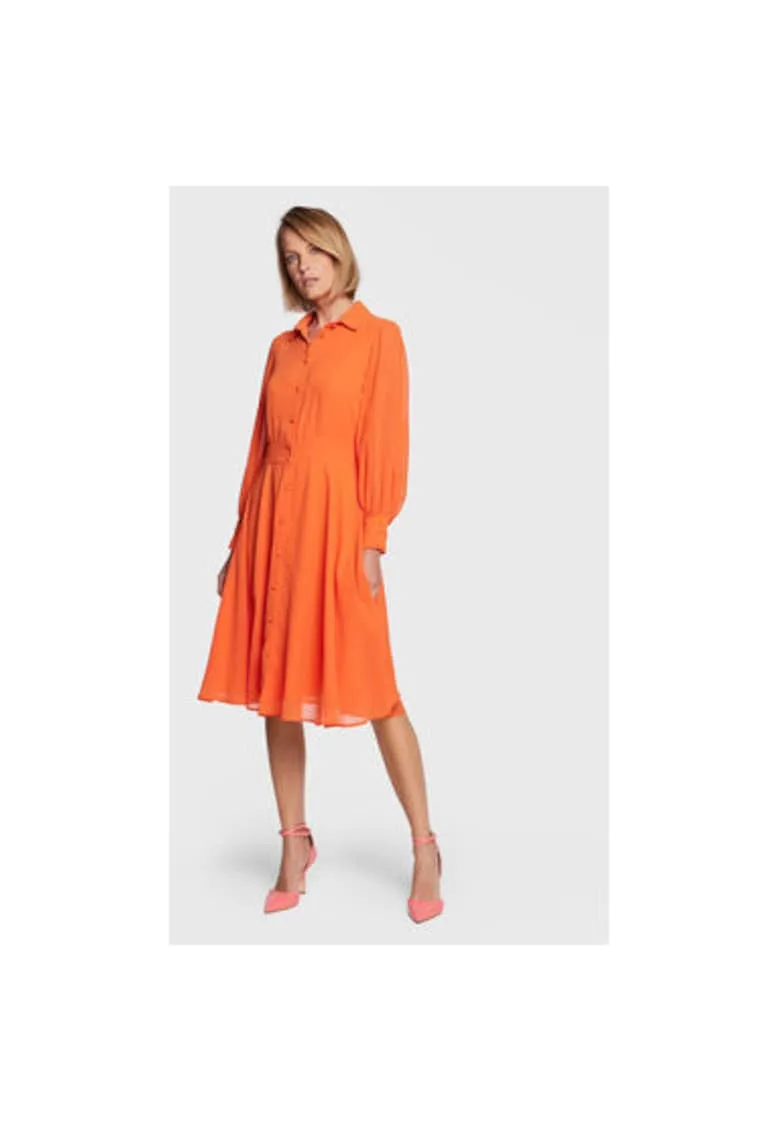 Rochie dama - 302008650 - Poliester - Portocaliu