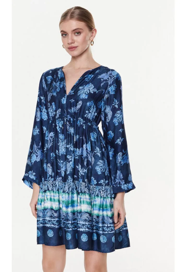 Rochie dama - 302354689 - Viscoza - Albastru