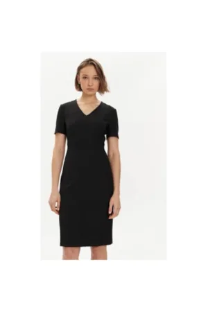 Rochie dama - 302401383 - Viscoza/Poliester - Negru