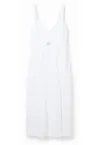 Rochie dama -  302489015 - Bumbac - Alb -
