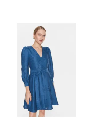 Rochie dama - 302647545 - Viscoza/Poliamida - Albastru