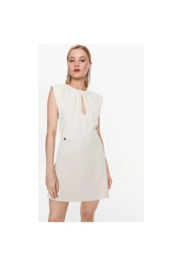 Rochie dama - 302819423 - Poliester - Bej