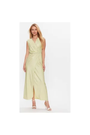 Rochie dama - 303092801 - Poliester/Fibre metalice - Verde