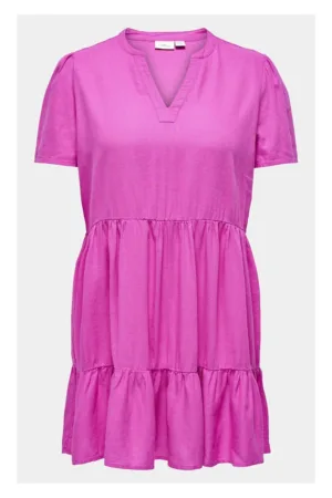 Rochie dama - 303336028 - Roz - Viscoza