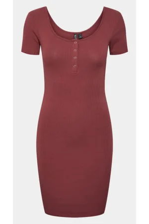 Rochie dama -  303434038 - Rosu - Bumbac