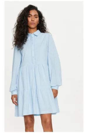 Rochie dama - 303481933 - Albastru celest - Bumbac