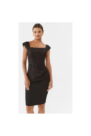 Rochie dama - 303496975 - Poliester - Negru