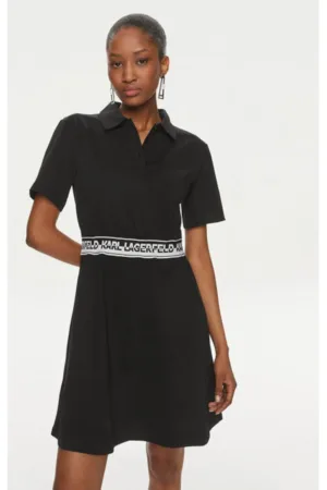 Rochie dama - 303502591 - Bumbac organic - Negru